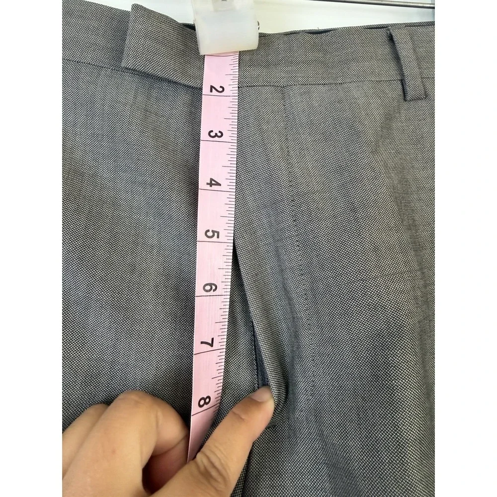 Banana Republic Tailored Slim Fit Trousers Mens 36x32 Gray Italian Fab 100% Wool